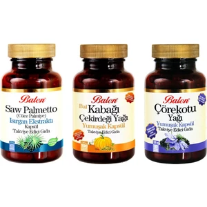 Saw Palmetto-Isırgan+Kabak Çekirdeği Yağı+Çörekotu Yağı
