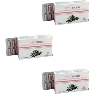 Passif Mood Passiflora & Valerian Ekstraktı Takviye Edici Gıda 3 Adet