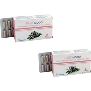 Passif Mood Passiflora & Valerian Ekstraktı Takviye Edici Gıda 30 Kapsül 2 Adet