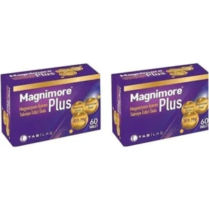 Tab Ilaç Sanayi A.Ş Magnimore Plus 2 Adet 60 Tablet Takviye Edici
