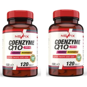 Coenzyme Q10 200 Mg Koenzim Q10 120 Tablet X 2 Kutu 240 Tablet