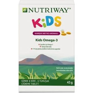 Nutriway Amway Kids Omega -3 Nutrıway 45 G Ambalaj Her Birinde 15 Yumuşak Çiğneme Tablet