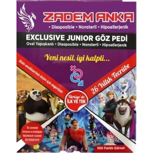 Zadem Anka Çocuk Göz Kapama Pedi Karakterli Göz Pedi