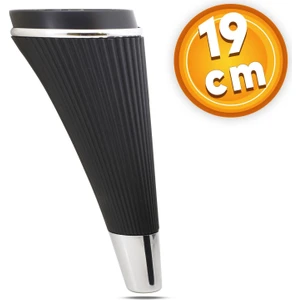 Lüks Mobilya Kanepe Sehpa Tv Ünitesi Koltuk Ayağı 19 cm Siyah Krom Baza Ayak