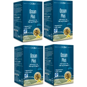 Ocean Saf Balık Yağı - Ocean Plus Omega 3 1200 Mg 30 Kapsül X4 Adet