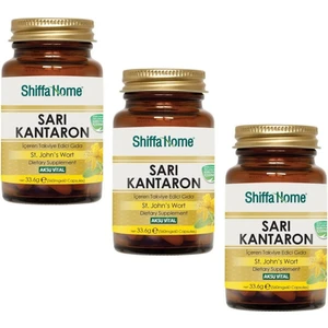 Shiffa Home Sarı Kantaron (John's Wort) 560mg 60 Kapsül X 3 Adet