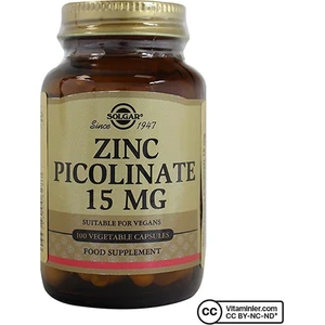 Zinc Picolinate 15 Mg 100 Kapsül