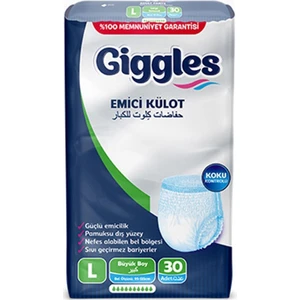 Gigless Giggles Külotlu Yetişkin Hasta Bezi Large 30 Adet