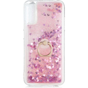 Kip GSM A70 Kılıf Sıvılı Simli Yüzüklü Kapak