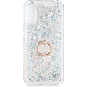 Kip GSM Samsung Galaxy A70 Kılıf Sıvılı Simli Yüzüklü Kapak