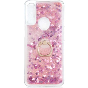 Kip GSM Oppo A31 Kılıf Sıvılı Simli Yüzüklü Kapak