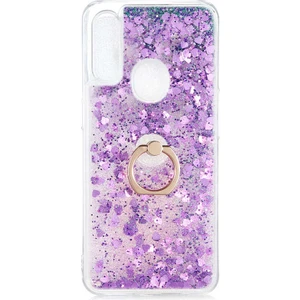 Kip GSM Oppo A31 Kılıf Sıvılı Simli Yüzüklü Kapak