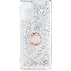 Kip GSM Xiaomi Poco M3 Kılıf Sıvılı Simli Yüzüklü Kapak