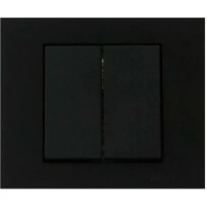 Siyah Komitetörlü Çiftli Anahtar Priz