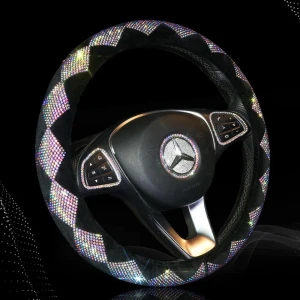 Arabasına Aşıklar Kulübü Janjan Swarovski Taşlı Direksiyon Kılıfı
