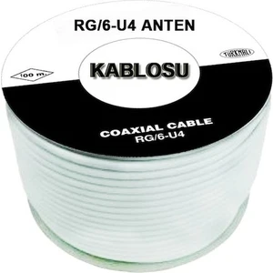 HLL Teknoloji Anten Kablosu Rg6/u4 100 Metre 48 Tel