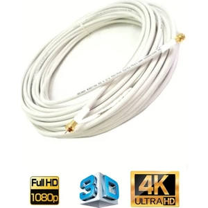 HLL Teknoloji 20 Metre Hazır Uydu Anten Kablosu 64TEL F Konnektörlü