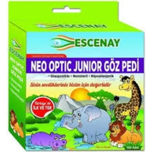 Escenay Çocuk Göz Kapama Bandı 100'LÜK Kutu Göz Pedi Zadem Escenay