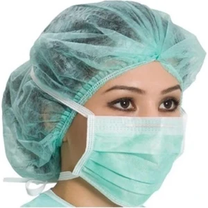 3 Katlı Filtreli Yeşil Bağcıklı Cerrahi Maske 10 Paket 1000 Adet