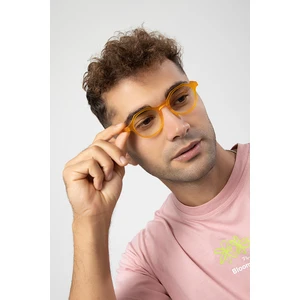 Yuvarlak Model Erkek B-Block Mavi Işık Korumalı Gözlük