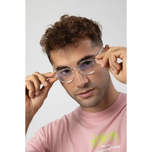 Yuvarlak Model Erkek B-Block Mavi Işık Korumalı Gözlük