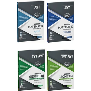 Pegem Akademi Yayıncılık AYT Matematik Geometri Soru Bankası Sayısal Seti 4 Kitap