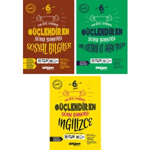 Ankara Yayıncılık 6.Sınıf  Sosyal Bilgiler Ingilizce Din Kültürü Kültürü Güçlendiren Soru Bankası Seti