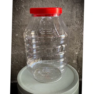 Turşu Bidonu 5 Litre Minik Salça Sos Saklama Pet Bidon Plastik Şeffaf Pet Bidon Gıdaya Uygun Kalite