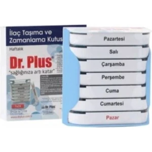 Dr. Plus Dr. Plus Ilaç Hap Saklama Kutusu Haftalık - 7X24 
RENK:MAVİ-KIRMIZI-BEYAZ