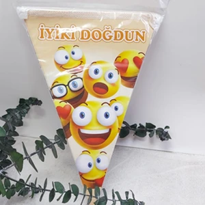 Hayaller Dükkanı Emoji Iyi Ki Doğdun Flama 2 Metre 9 Bayrak