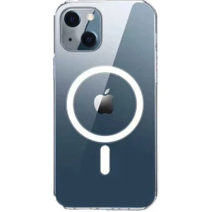 Apple iPhone 14 Plus Kılıf Magsafe Wireless Kablosuz Şarj Uyumlu Manyetik Şeffaf Kapak