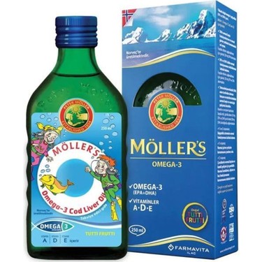 Möllers Tutti Frutti Aromalı Balık Yağı 250 ml Fiyatları, Özellikleri ve  Yorumları