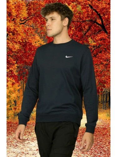 Nike Men's Swoosh Logo Sweatshirt 839667-010 Fiyatı