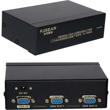 Rewel (3502)  2 Port VGA Splitter Dağıtıcı 350 Mhz