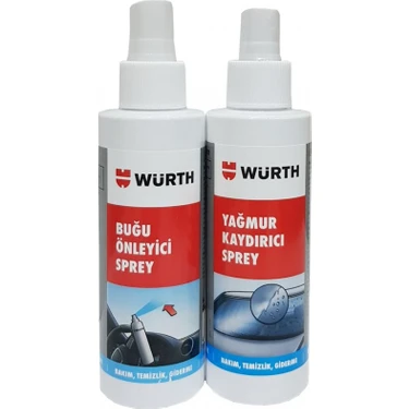 Würth Buğu Önleyici + Yağmur Kaydırıcı Sprey 150