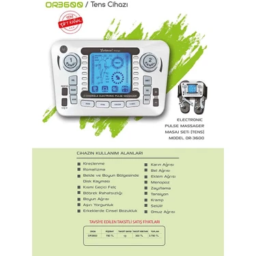 TOSHIさまご購入用 Ortimax Masaj Seti (Tens) Fiyatı - Taksit Seçenekleri