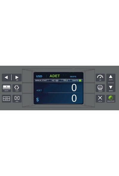 Huntertec CDM2400 13 ülke karışık sayım Profesyonel Para Sayma Makinesi