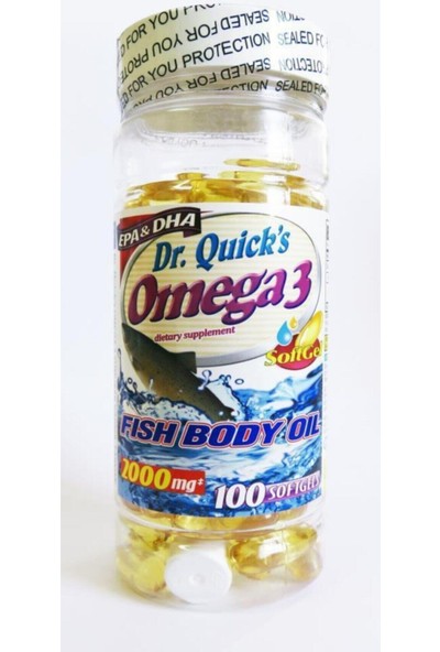 Dr. Quicks Dr Quicks Dr. Quick Omega 3 100 Softjel Fish Oil