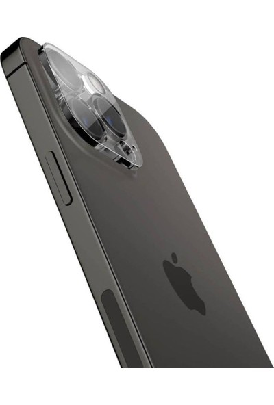 Spigen Apple iPhone 14 Pro / iPhone 14 Pro Max Kamera Lens Camı Koruyucu Glas.tR Optik (2 Adet) Crystal Clear - AGL05228
