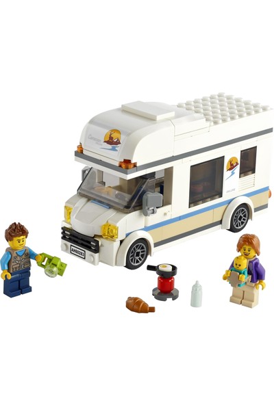 LEGO® City Tatilci Karavanı 60283 Yapım Seti; Çocuklar için Harika bir Tatil Oyuncağı (190 Parça)