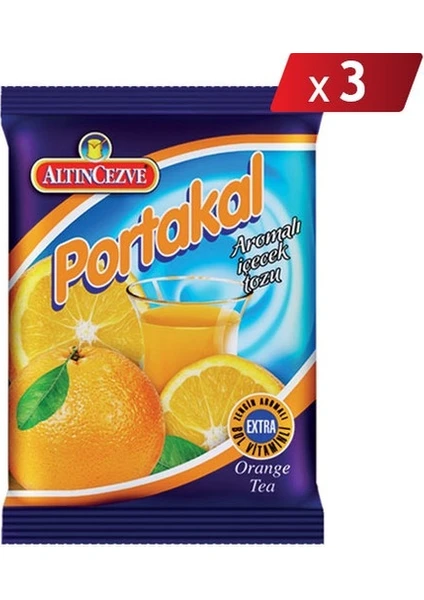 Portakal Aromalı İçecek Tozu 3 x 250 gr