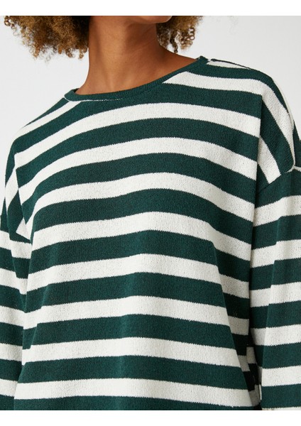 Bisiklet Yaka Kazak Uzun Kollu Desenli indirimleri