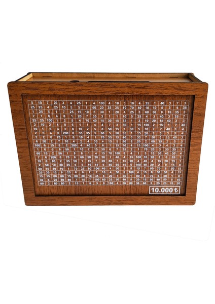 Parabox 10.000TL Kumbara Para Biriktirme Kutusu Hedef Kumbara