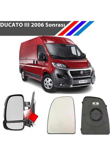 Fiat Ducato 3 Kasa Sağ Dış Ayna Üst Camı Yolcu Tarafı Isıtmalı