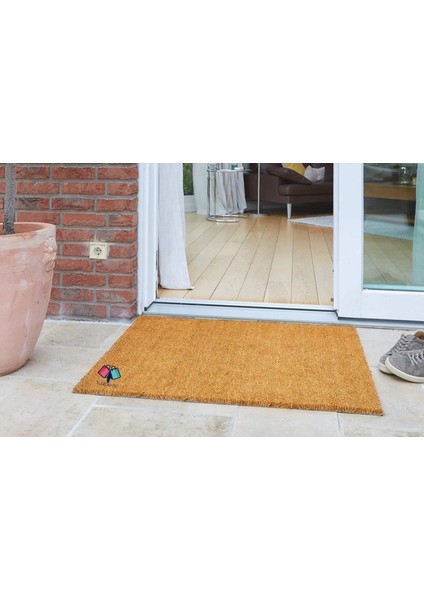 Coco Koko Kapı Önü Paspas Pvc Kaydırmaz Tabanlı Düz Sade Paspas 40X60CM
