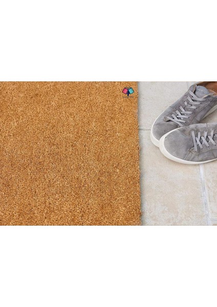 Coco Koko Kapı Önü Paspas Pvc Kaydırmaz Tabanlı Düz Sade Paspas 40X60CM