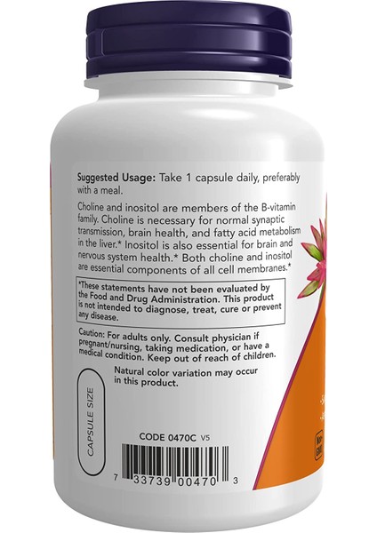 Choline & Inositol 100 Veg Kapsül