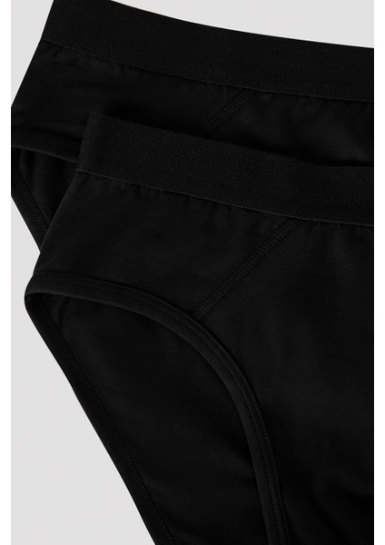 Basic Tape Siyah 2li Slip Külot