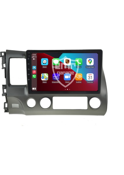 Honda Civic Fd6 Android 4gb Ram Multimedya Kablosuz Carplay Navigasyon Ekran