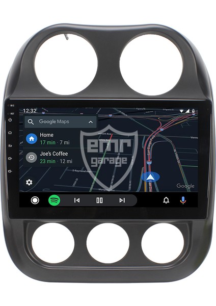 Jeep Compass Android 4gb Ram Multimedya Kablosuz Carplay Navigasyon Ekran